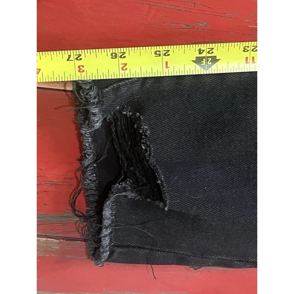 So NWT‎ Women's Black Wash Stretch High Rise Mom Jean size 0/24